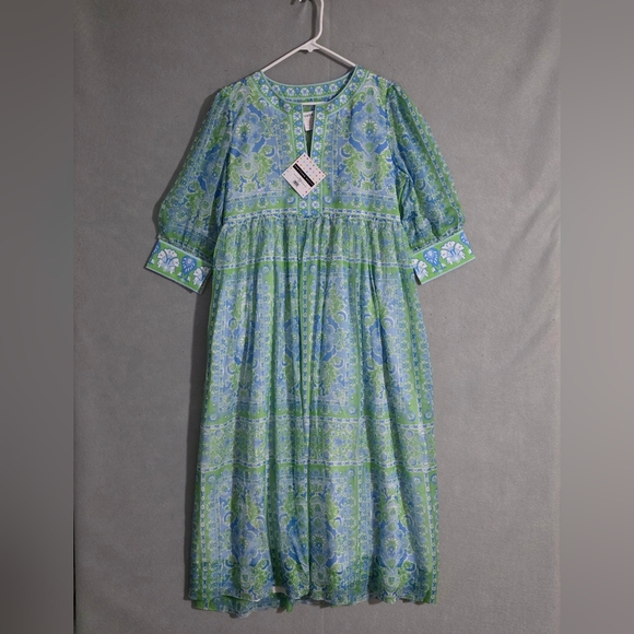 Gretchen Scott Designs Dresses & Skirts - NWT Gretchen Scott Watteau Crinkly Borderline Maxi Dress Size Medium